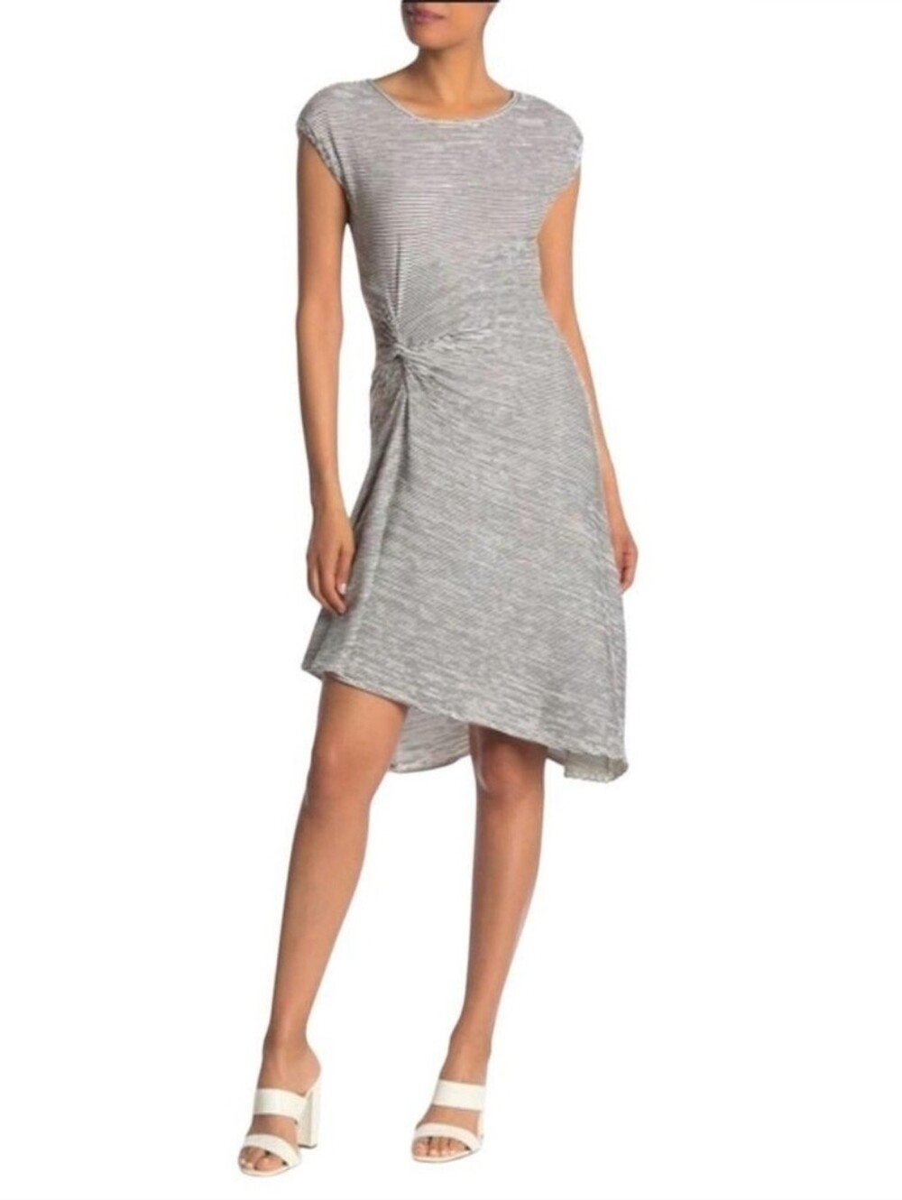 Max Studio Knit Cap Sleeve Dress